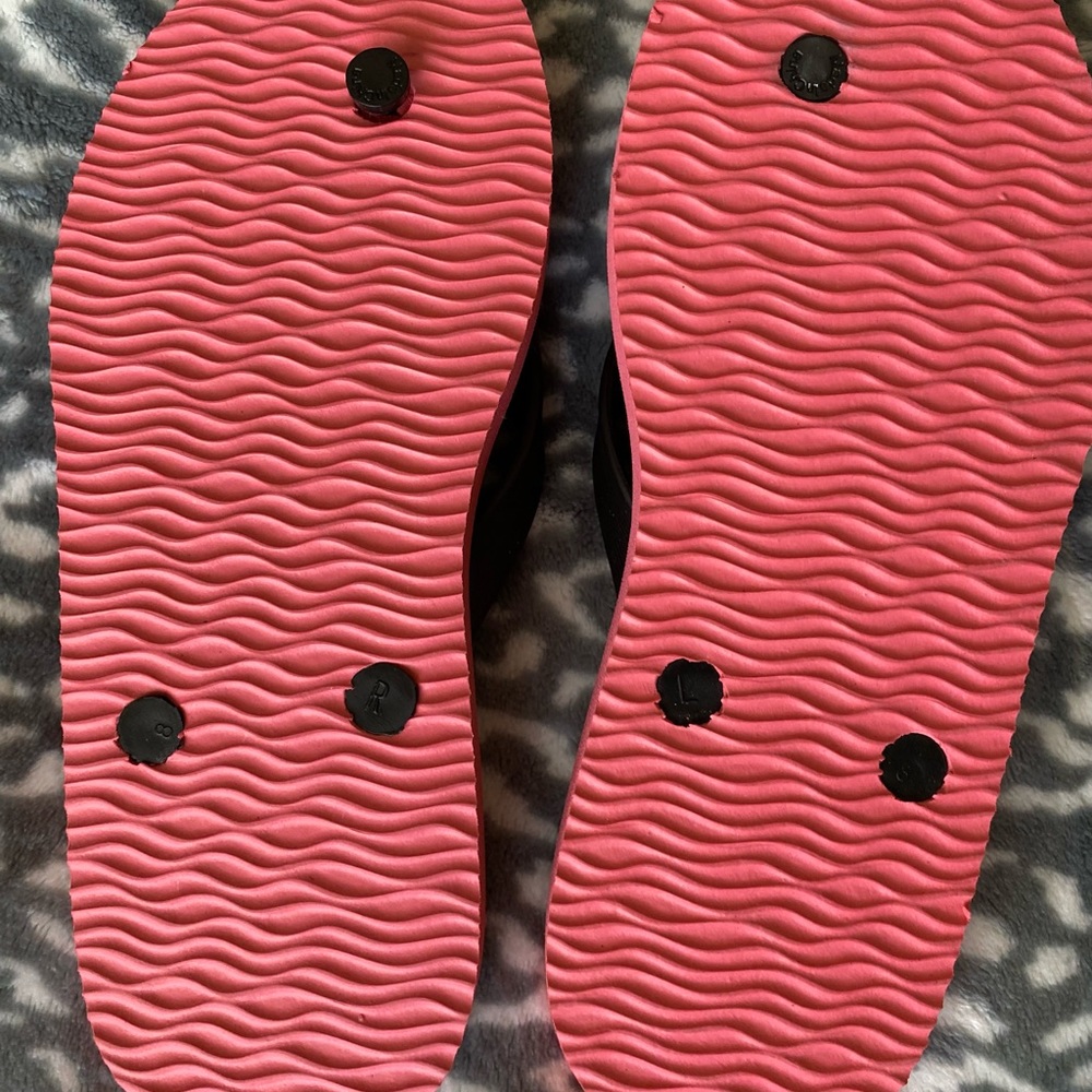 Hurley Pink Palm flip flops - Picture 2 of 3